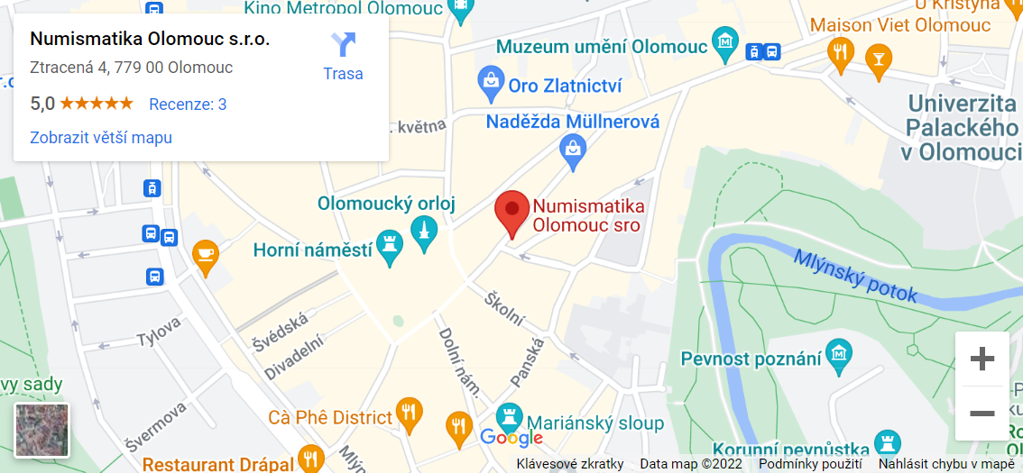Numismatika Olomouc