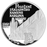 Platinová medaile - 650 let od položení základního kamene Karlova mostu 2007