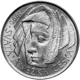50 Kčs Anežka Česká 1990 - varianta bez LK