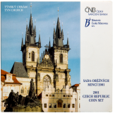 2001 - Sada oběžných mincí ČR - Týnský chrám