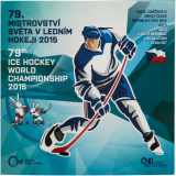 2015 - Sada oběžných mincí ČR  - MS v ledním hokeji v ČR