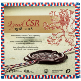 2018 - Sada oběžných mincí ČR a Slovenska - Vznik Československa