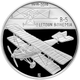 200 Kč - 100. výročí Sestrojení prvního letadla české výroby Bohemia B-5 2019