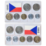 Sada oběžných mincí ČSSR - 1985 -