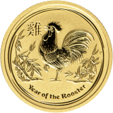 Zlatá investiční mince Rok Kohouta 1/10 Oz 2017