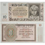 10 korun 1942 - perforovaná -