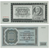 1000 korun 1942 - neperforovaná -