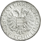 5 Schilling 1935 - Madona z Mariazell
