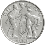 100 Kčs Desáté výročí osvobození Československa 1955