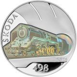 500 Kč - Parní lokomotiva Škoda 498 Albatros 2021