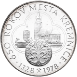 Medaile 650 let města Kremnica 1978
