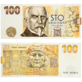 Set dvou bankovek 100 Kč Rašín, Engliš