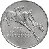 100 Kčs 100. Velká Pardubická 1990