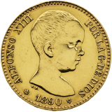 20 Pesetas 1890 - Alfonso XIII.