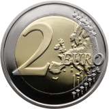 2 Euro Erasmus Program 2022 - Proof like -