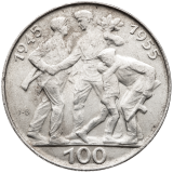 100 Kčs Desáté výročí osvobození Československa 1955
