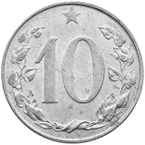 10 haléř 1955