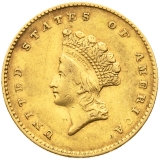 1 Dollar 1855 - Small Indian Head -