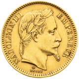 20 Frank 1864 Napoléon III. A