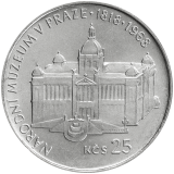 25 Kčs Stopadesáté výročí založení Národního muzea v Praze 1968