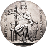 Dokončení stavby Velechrámu sv. Víta 1929 - Postříbřený bronz -