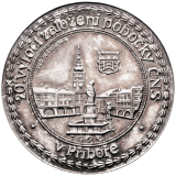 Stříbrný žeton 1976 - 20. výročí založení pobočky ČNS v Příboře
