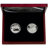 Sada stříbrné mince 500 Kč a medaile ČNB - Pocta Luboši Charvátovi 2023
