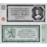 50 korun 1940 - neperforovaná -