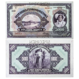 5000 korun 1920 - perforovaná -