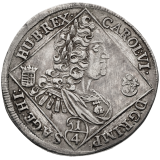 1/4 tolar 1730 NB - Karel VI.