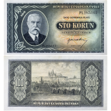 100 korun bez data (1945) - neperforovaná -