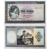 1000 korun bez data (1945) - perforovaná -