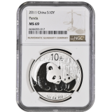 Čínská Panda 1 Oz 2011 NGC MS 69