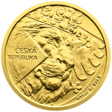 Zlatá investiční mince Český lev 1/25 Oz 2024