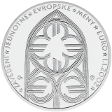 Stříbrná medaile k zavedení Euro měny 2002 Proof