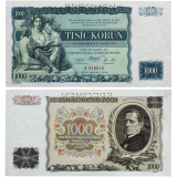 1000 korun 1934 - perforovaná -