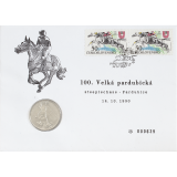 100 Kčs 100. Velká Pardubická 1990 - Numisbrief -