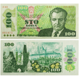 100 Kčs 1989 - série A42