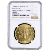 5 Dukát 1978 NGC MS 66