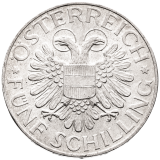 5 Schilling 1935 - Madona z Mariazell
