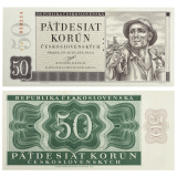 50 korun 1950 - perforovaná -