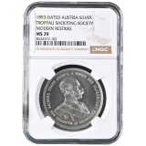 Ag Střelecká medaile Opava 1893/2024 NGC MS 70