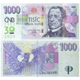 1.000 Kč vzor 2008 – série M12 – Přítisk 2023