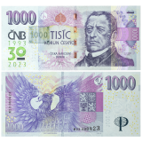 1.000 Kč vzor 2008 – série M23 – Přítisk 2023
