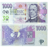 1.000 Kč vzor 2008 – série M18 – Přítisk 2023