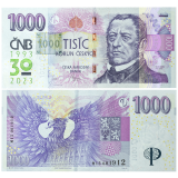 1.000 Kč vzor 2008 – série M15 – Přítisk 2023