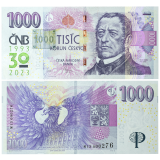 1.000 Kč vzor 2008 – série M13 – Přítisk 2023