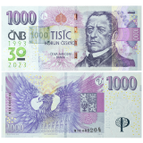 1.000 Kč vzor 2008 – série M16 – Přítisk 2023