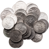30 ks stříbrných 100 Kčs 1948 - 1951