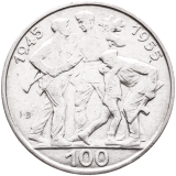 100 Kčs Desáté výročí osvobození Československa 1955 - varianta -